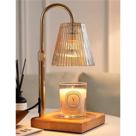 Candle Warmer Lamp Dimmable Wax Melts Warmer Adjustable Height Timer Home Decor - Picture 8 of 8